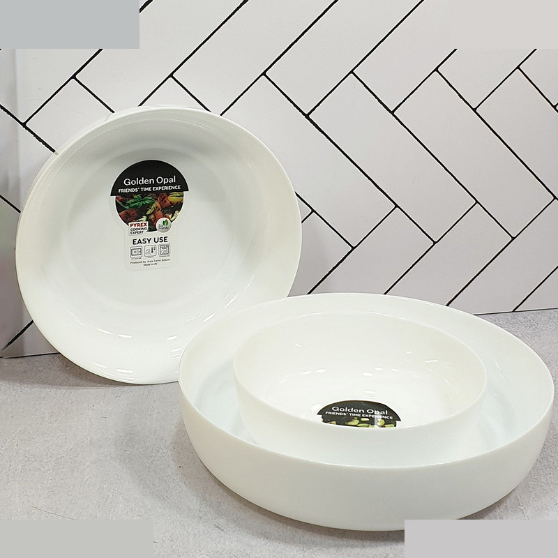 ظرف پخت گلدن اپال مدل PYREX مجموعه 3 عددی ظرف پخت گلدن اپال مدل PYREX مجموعه 3 عددی