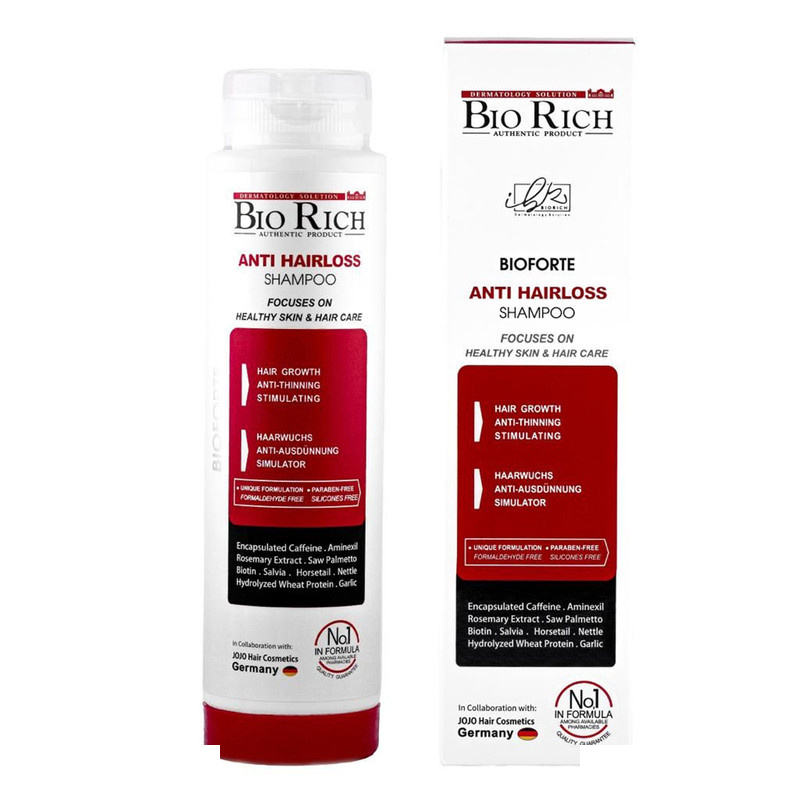 شامپو تقویتکننده و ضد ریزش مو بایوریچ مدل ANTI HAIR LOSS حجم ۲۵۰ میلیلیتر شامپو تقویتکننده و ضد ریزش مو بایوریچ مدل ANTI HAIR LOSS حجم ۲۵۰ میلیلیتر