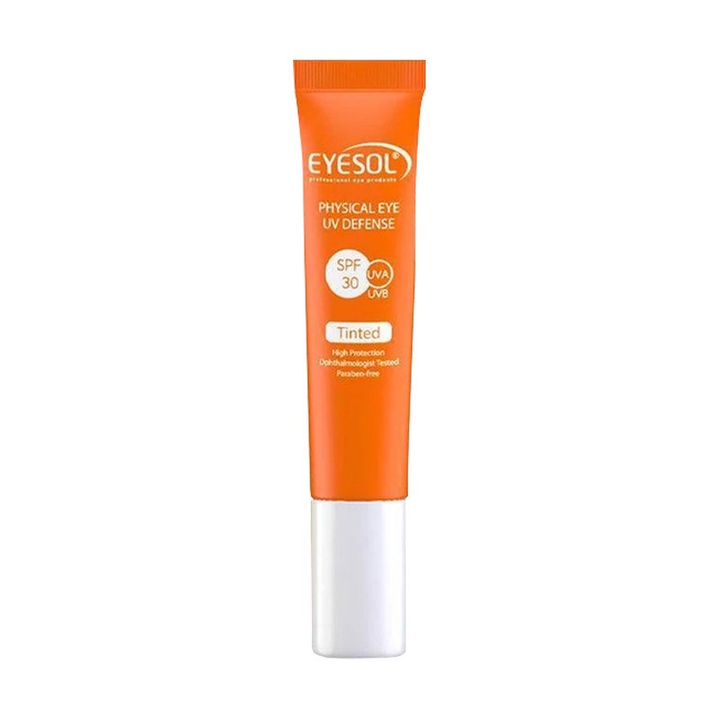 کرم ضد آفتاب رنگی دور چشم آیسول SPF 30 مدل TINTED مناسب برای انواع پوست حجم 15 میلیلیتر