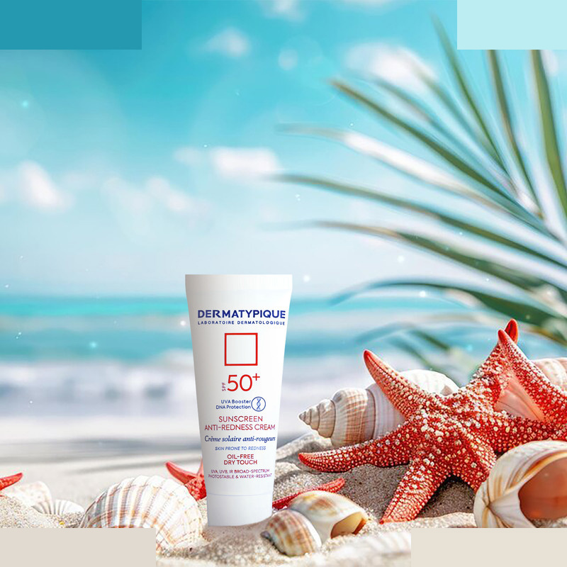 کرم ضد آفتاب بدون رنگ درماتیپیک SPF50 مدل Anti_redness مناسب انواع پوست حجم 40 میلیلیتر کرم ضد آفتاب بدون رنگ درماتیپیک SPF50 مدل Anti_redness مناسب انواع پوست حجم 40 میلیلیتر