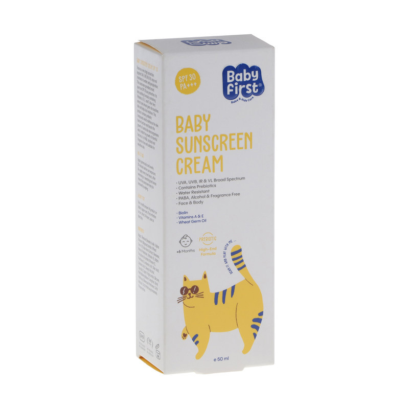 کرم ضد آفتاب کودکان بیبی فرست مدل SPF30 حجم 50 میلی لیتر کرم ضد آفتاب کودکان بیبی فرست مدل SPF30 حجم 50 میلی لیتر