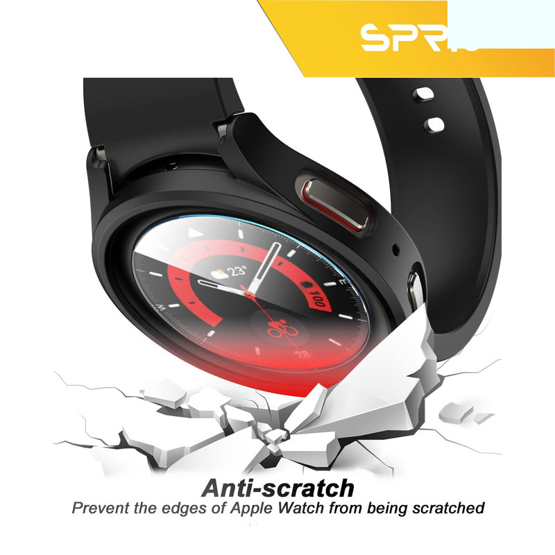 کاور اسپریگ مدل SPG Case مناسب برای ساعت هوشمند سامسونگ Galaxy Watch 5 44mm به همراه محافظ صفحه نمایش