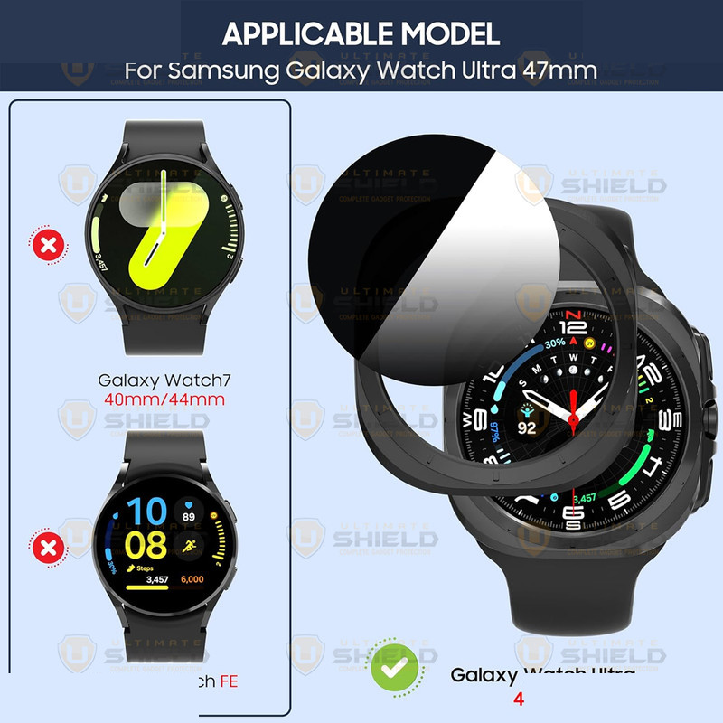 کاور آلتیمیت شیلد مدل Privacy Case UL مناسب برای ساعت هوشمند سامسونگ Galaxy Watch 7 Ultra 47mm کاور آلتیمیت شیلد مدل Privacy Case UL مناسب برای ساعت هوشمند سامسونگ Galaxy Watch 7 Ultra 47mm