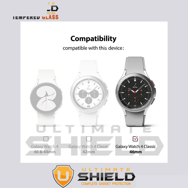 کاور آلتیمیت شیلد مدل PC-Bump-UL مناسب برای ساعت هوشمند سامسونگ Galaxy Watch 4 Classic 46mm به همراه محافظ صفحه نمایش
