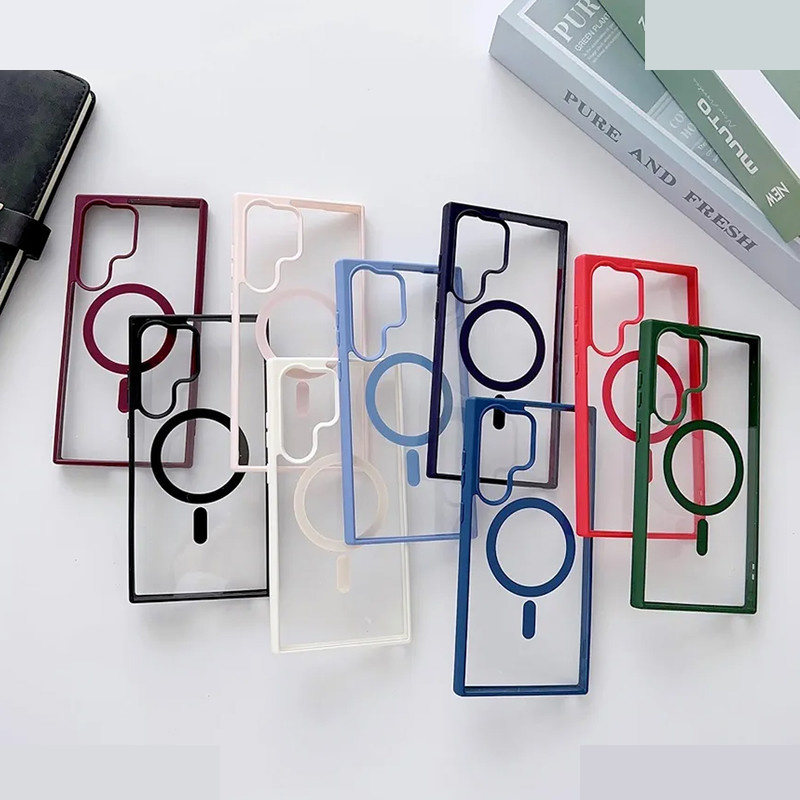 کاور ام گلس مدل Magsafe Border MG مناسب برای گوشی موبایل سامسونگ Galaxy S24 Ultra کاور ام گلس مدل Magsafe Border MG مناسب برای گوشی موبایل سامسونگ Galaxy S24 Ultra