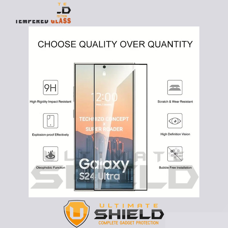 کاور آلتیمیت شیلد مدل Clear-UGL مناسب برای گوشی موبایل سامسونگ Galaxy S24 Ultra 5G به همراه محافظ صفحه نمایش گوشی کاور آلتیمیت شیلد مدل Clear-UGL مناسب برای گوشی موبایل سامسونگ Galaxy S24 Ultra 5G به همراه محافظ صفحه نمایش گوشی