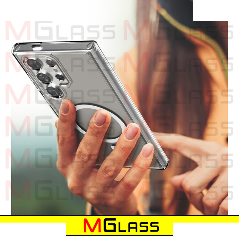 کاور ام گلس مدل Clear-Magsafe-MG مناسب برای گوشی موبایل سامسونگ Galaxy S24 Ultra کاور ام گلس مدل Clear-Magsafe-MG مناسب برای گوشی موبایل سامسونگ Galaxy S24 Ultra
