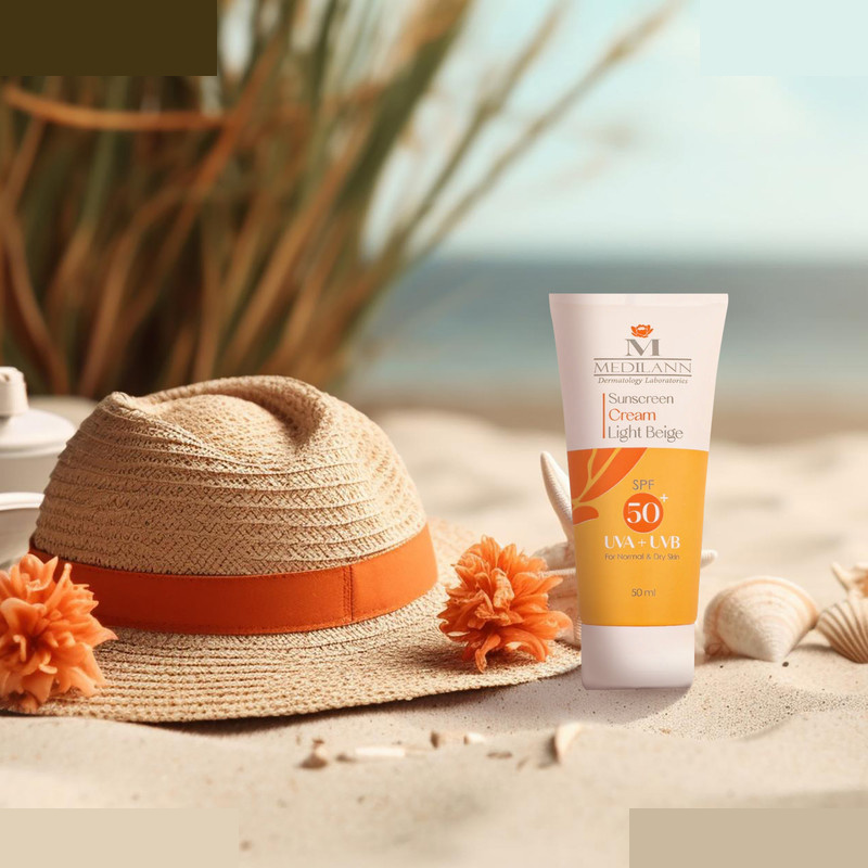 کرم ضدآفتاب رنگی مدیلن SPF50، مناسب پوست های خشک، حجم 50 میلی لیتر کرم ضدآفتاب رنگی مدیلن SPF50، مناسب پوست های خشک، حجم 50 میلی لیتر