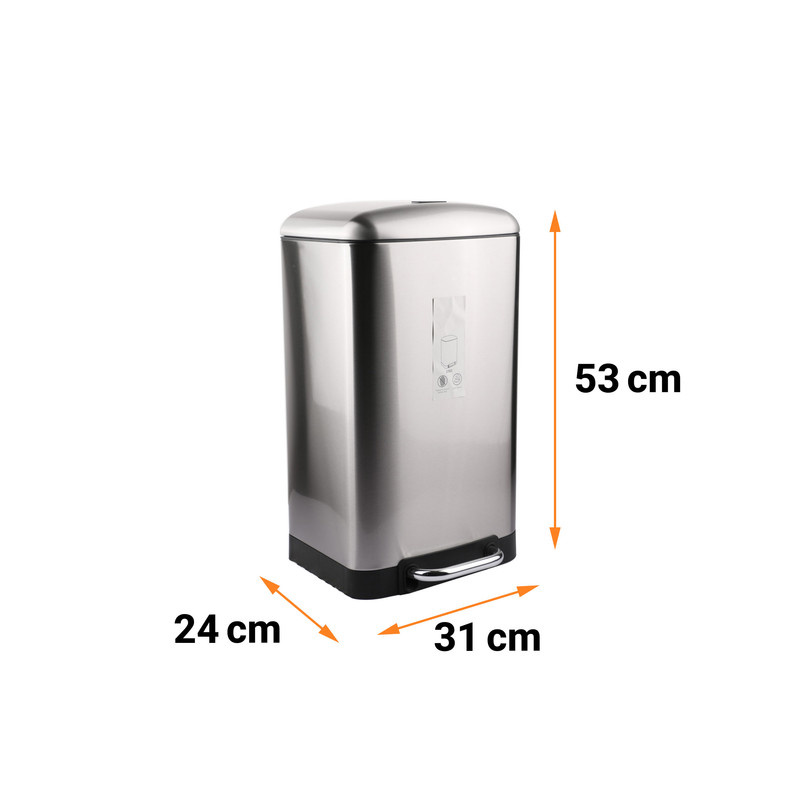 سطل زباله پدالی دلفین مدل Pr-20ltr-ss سطل زباله پدالی دلفین مدل Pr-20ltr-ss