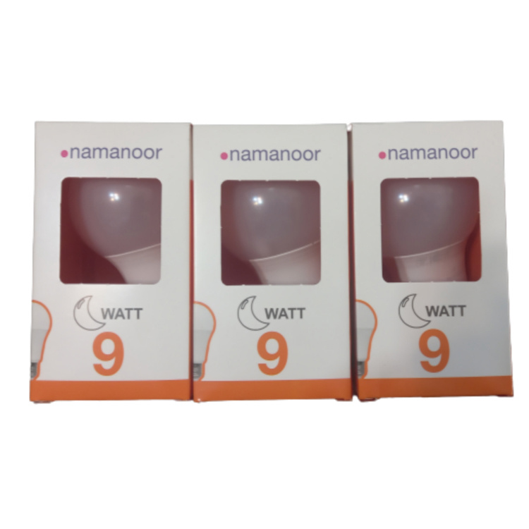 لامپ 9 وات نمانور (Namanoor) بسته 3 عددی لامپ 9 وات نمانور (Namanoor) بسته 3 عددی