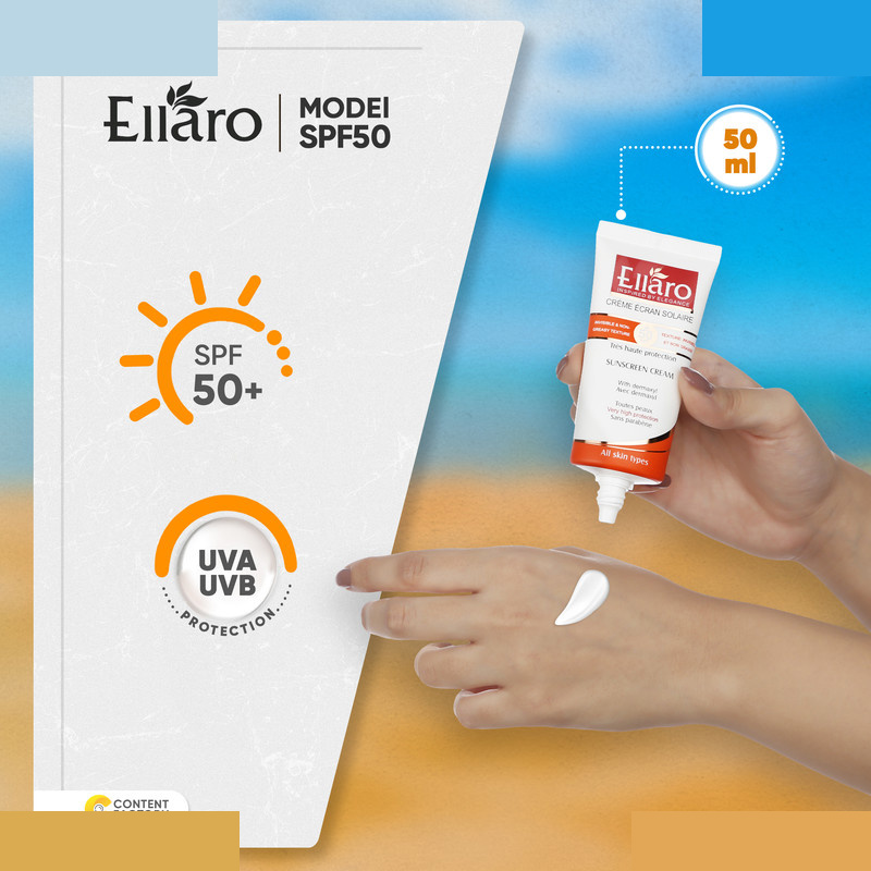 ضد آفتاب بدون رنگ الارو مدل SPF50 محافظ UVA وUVBو ضد چروکو مناسب انواع پوست تحت لیسانس حجم 50 میلی لیتر ضد آفتاب بدون رنگ الارو مدل SPF50 محافظ UVA وUVBو ضد چروکو مناسب انواع پوست تحت لیسانس حجم 50 میلی لیتر