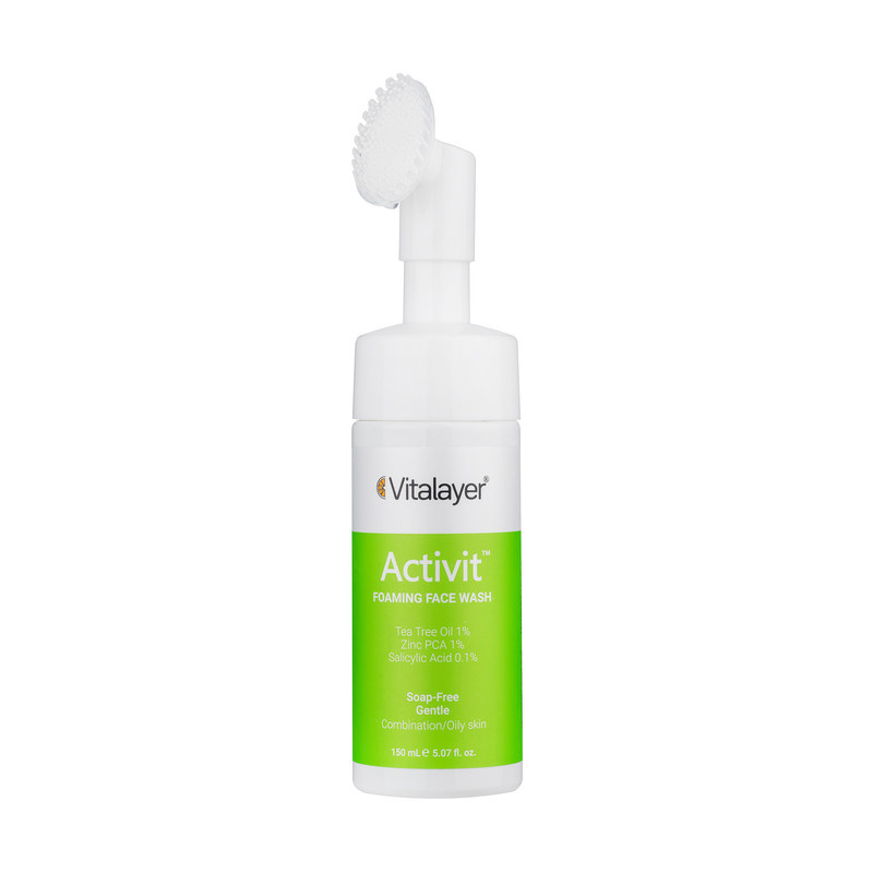فوم شستوشوی صورت ویتالیر مدل Activit مناسب پوستهای مختلط و چرب حجم 150 میلیلیتر فوم شستوشوی صورت ویتالیر مدل Activit مناسب پوستهای مختلط و چرب حجم 150 میلیلیتر