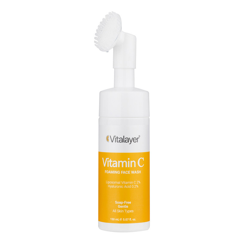 فوم شستوشوی صورت ویتالیر مدل VITAMIN C مناسب انواع پوست حجم 150 میلیلیتر فوم شستوشوی صورت ویتالیر مدل VITAMIN C مناسب انواع پوست حجم 150 میلیلیتر