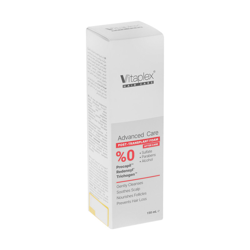 شامپو فوم تقویت کننده مو ویتاپلکس مدل Advanced Care مناسب برای موهای کاشته شده حجم 150 میلی لیتر شامپو فوم تقویت کننده مو ویتاپلکس مدل Advanced Care مناسب برای موهای کاشته شده حجم 150 میلی لیتر
