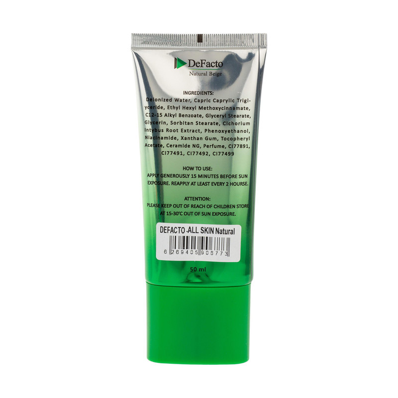 کرم ضد آفتاب رنگی صورت دیفکتو SPF 50 مدل NBمناسب برای انواع پوست حجم 50 میلیلیتر کرم ضد آفتاب رنگی صورت دیفکتو SPF 50 مدل NBمناسب برای انواع پوست حجم 50 میلیلیتر