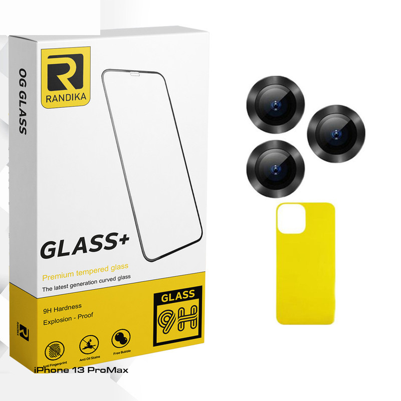 محافظ پشت گوشی راندیکا مدل Glass FLL فلزی مناسب برای گوشی موبایل اپل iPhone 13 ProMax به همراه محافظ لنز دوربین محافظ پشت گوشی راندیکا مدل Glass FLL فلزی مناسب برای گوشی موبایل اپل iPhone 13 ProMax به همراه محافظ لنز دوربین
