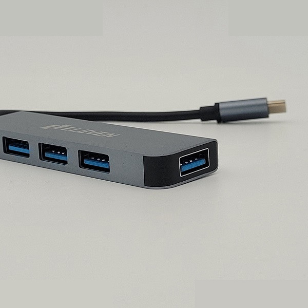 هاب 4 پورت USB 2.0 پورت ایلون مدل TYPE-C H801 هاب 4 پورت USB 2.0 پورت ایلون مدل TYPE-C H801