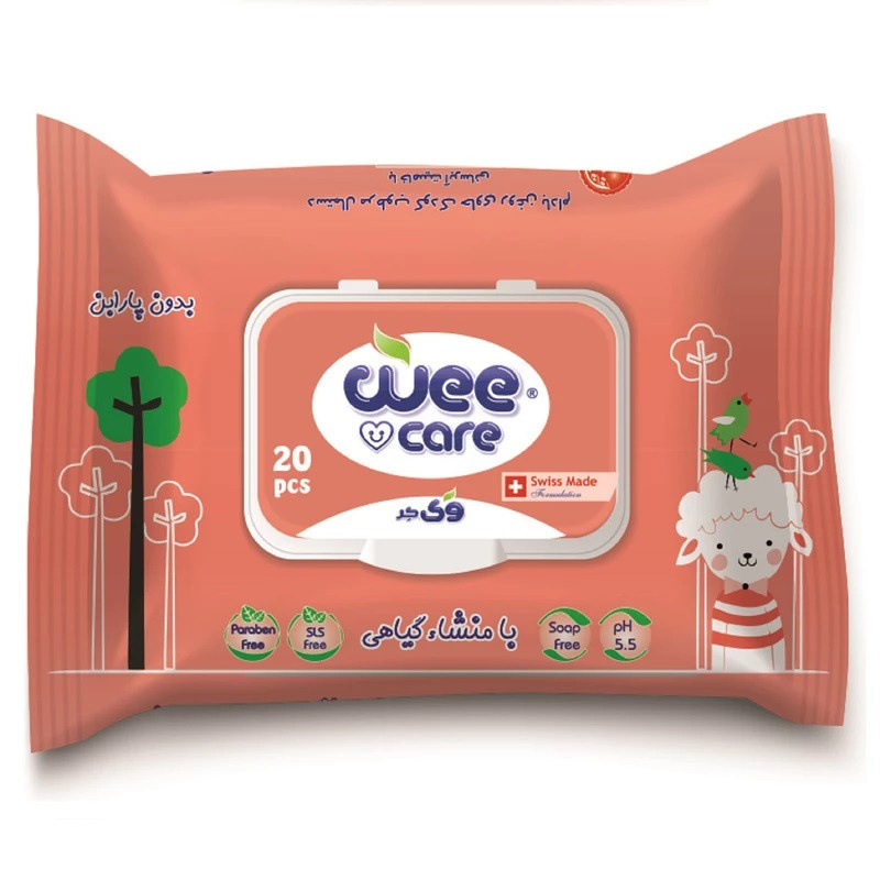 دستمال مرطوب کودک وی کر مدل 20 برگی HERBAL ORIGIN 4-EXTRACT مجموعه 4 عددی دستمال مرطوب کودک وی کر مدل 20 برگی HERBAL ORIGIN 4-EXTRACT مجموعه 4 عددی
