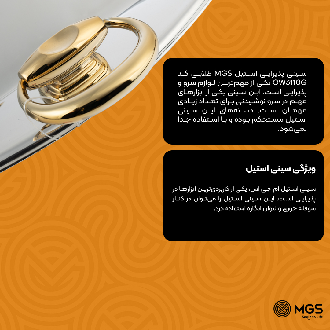 سینی پذیرایی ام جی اس کد OW3110G سینی پذیرایی ام جی اس کد OW3110G