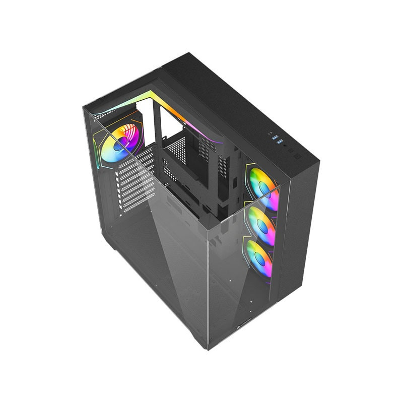 کیس کامپیوتر گیمینگ لاجی کی مدل LK-C674B کیس کامپیوتر گیمینگ لاجی کی مدل LK-C674B