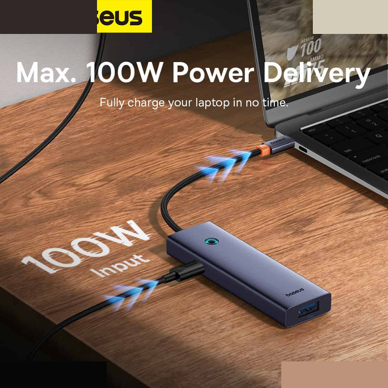 هاب 5 پورت USB-C بیسوس مدل UltraJoy Series BS-OH149 هاب 5 پورت USB-C بیسوس مدل UltraJoy Series BS-OH149