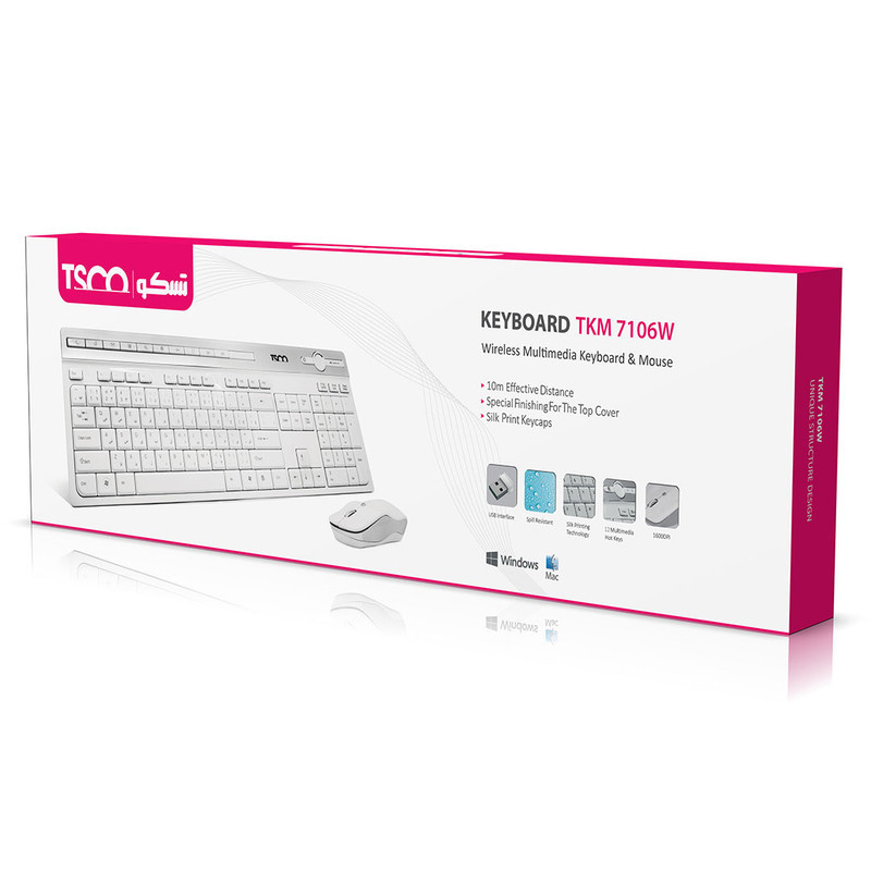 کیبورد و ماوس تسکو مدل TKM-7106 کیبورد و ماوس تسکو مدل TKM-7106