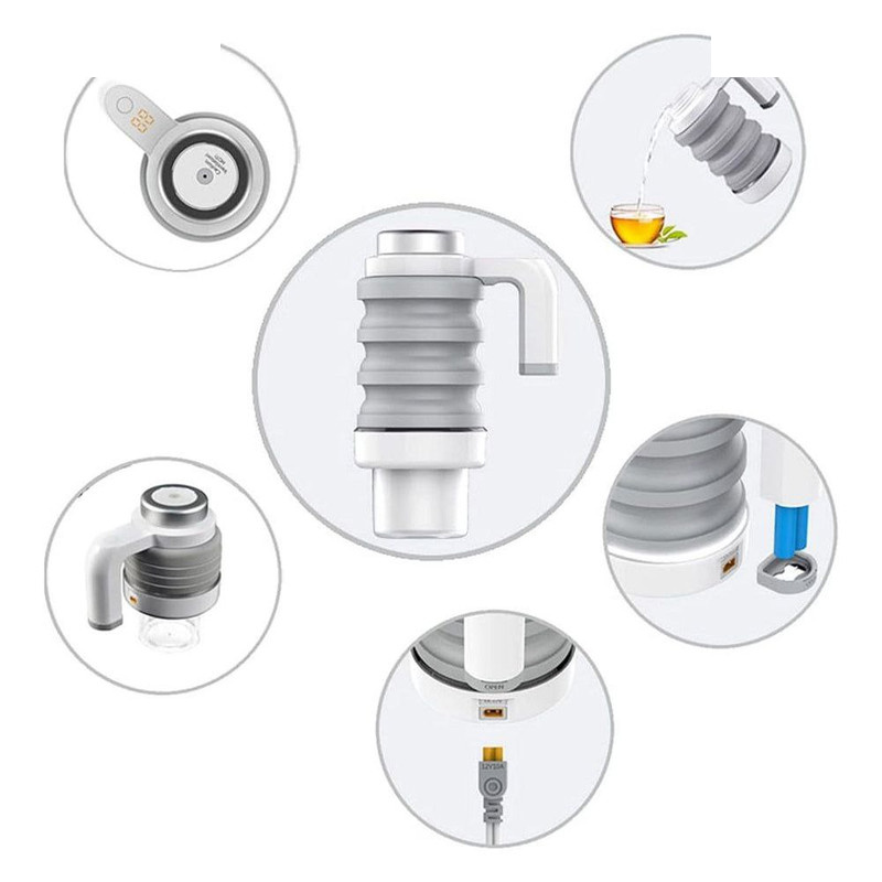 کتری فندکی گرین لاین مدل Electric Kettle GNCARFELKT کتری فندکی گرین لاین مدل Electric Kettle GNCARFELKT