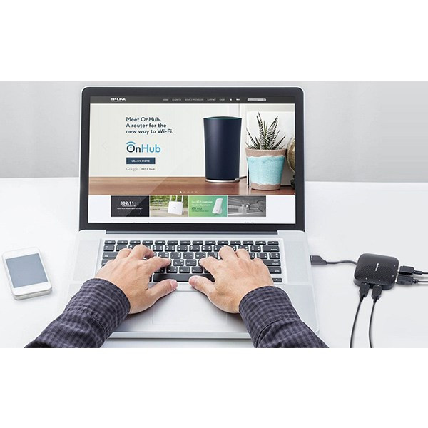 هاب USB 3.0 چهار پورت تی پی-لینک مدل UH400 هاب USB 3.0 چهار پورت تی پی-لینک مدل UH400