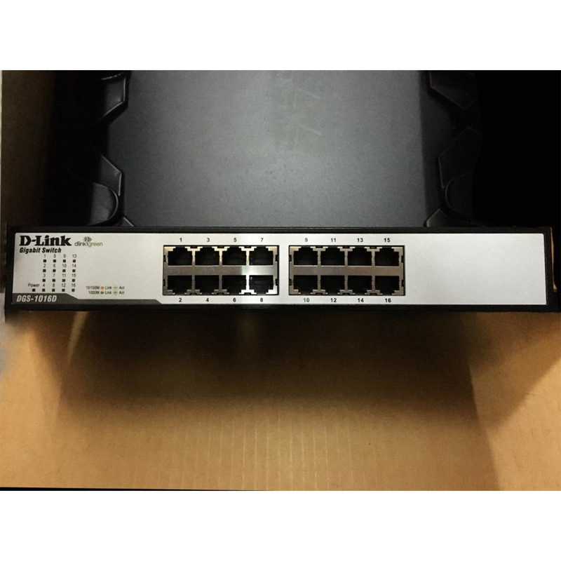 سوییچ 16 پورت گیگابیتی، غیر مدیریتی و دسکتاپ دی-لینک مدل DGS-1016D سوییچ 16 پورت گیگابیتی، غیر مدیریتی و دسکتاپ دی-لینک مدل DGS-1016D