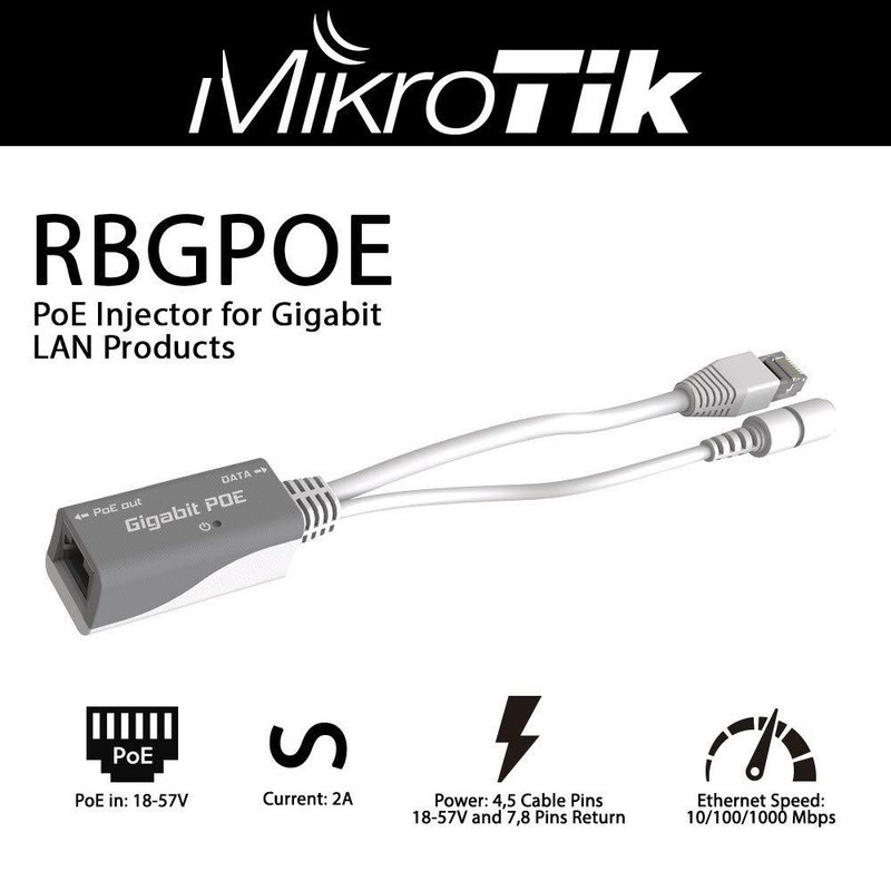 آداپتور POE میکروتیک RBGPOE آداپتور POE میکروتیک RBGPOE