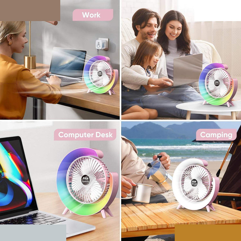 پنکه شارژی مدل Desktop Fan پنکه شارژی مدل Desktop Fan