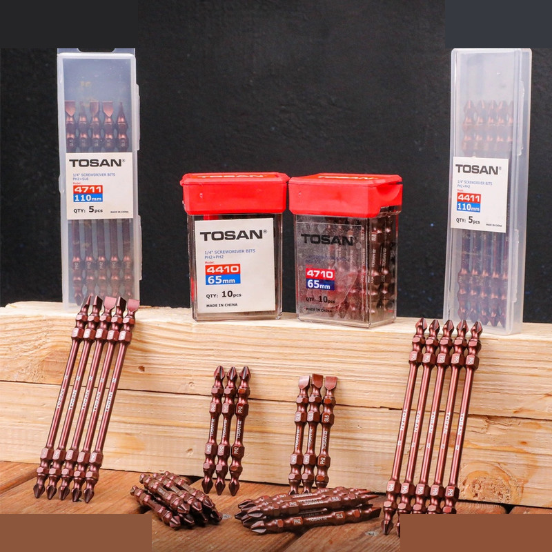 سری پیچ گوشتی دو سر چهار سو توسن مدل T4411 سایز 110 میلی متر سری پیچ گوشتی دو سر چهار سو توسن مدل T4411 سایز 110 میلی متر