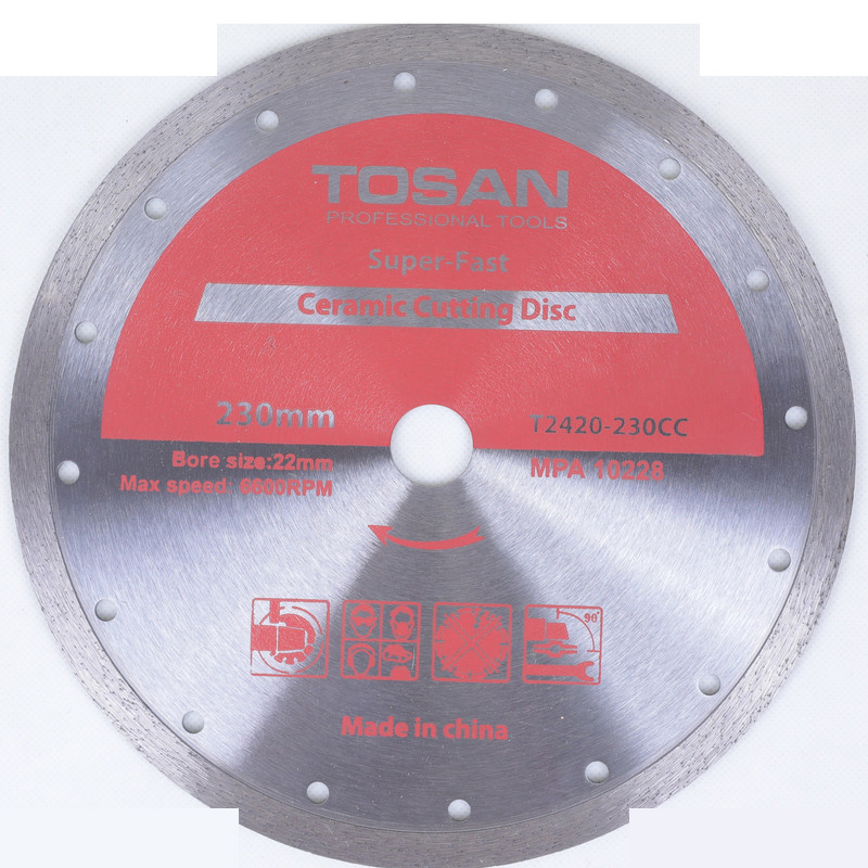صفحه برش سرامیک توسن مدل T2420-230CC سایز 230 میلیمتر صفحه برش سرامیک توسن مدل T2420-230CC سایز 230 میلیمتر