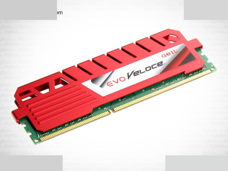 رم دسکتاپ DDR3 تک کاناله 1600 مگاهرتز CL11 گیل مدل Evo Veloce ظرفیت 4 گیگابایت رم دسکتاپ DDR3 تک کاناله 1600 مگاهرتز CL11 گیل مدل Evo Veloce ظرفیت 4 گیگابایت