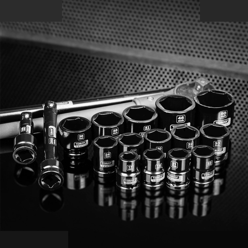 آچار بکس فشار قوی توسن مدل T3435-19IBI درایو 3/4 اینچ مجموعه 19 عددی آچار بکس فشار قوی توسن مدل T3435-19IBI درایو 3/4 اینچ مجموعه 19 عددی