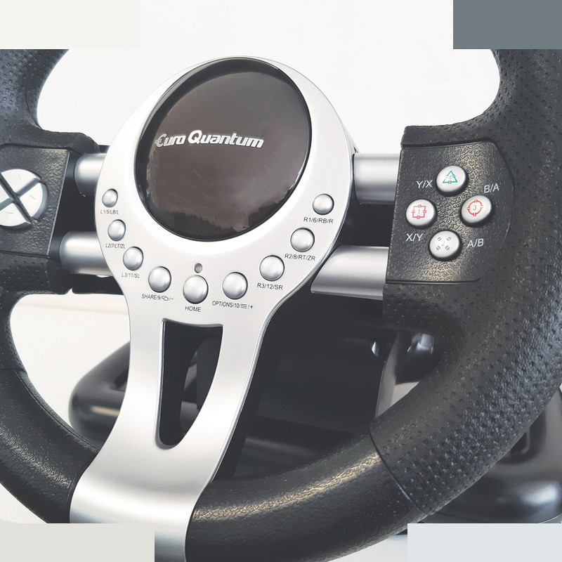 فرمان بازی یورو کوانتم مدل E-Q-RACING WHEEL مناسب برای PS4-XBOXONES-PC-PS3-SWITCH فرمان بازی یورو کوانتم مدل E-Q-RACING WHEEL مناسب برای PS4-XBOXONES-PC-PS3-SWITCH
