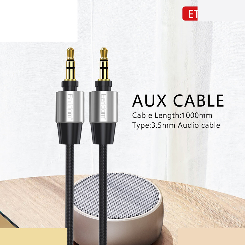 کابل AUX ارلدام مدل ET-AUX32 کابل 1 متر کابل AUX ارلدام مدل ET-AUX32 کابل 1 متر