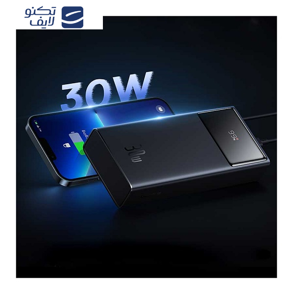 پاوربانک بیسوس مدل STAR-LORD-P10022904113-30W ظرفیت 10000 میلی آمپر ساعت