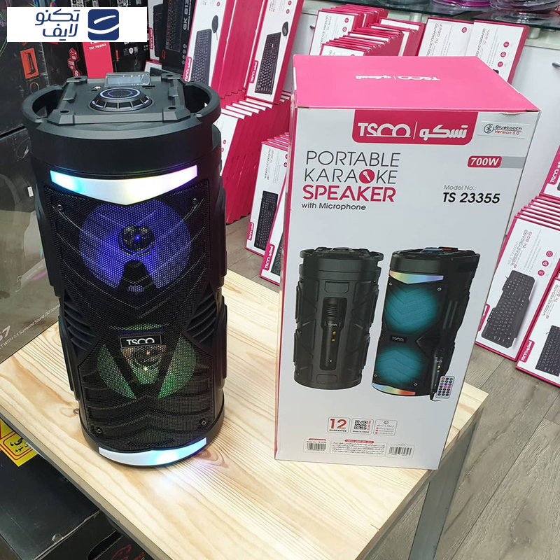 اسپیکر بلوتوثی قابل حمل تسکو مدل TS 23355 اسپیکر بلوتوثی قابل حمل تسکو مدل TS 23355