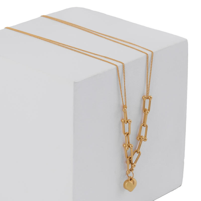 گردنبند طلا 18 عیار طرح تیفانی و قلب عاشق گردنبند طلا 18 عیار طرح تیفانی و قلب عاشق