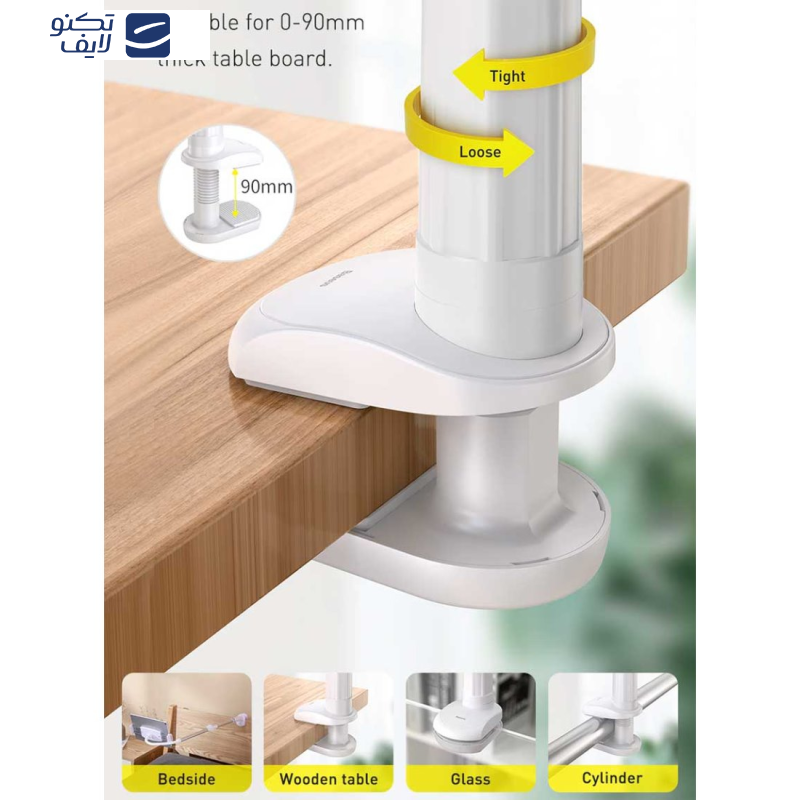 پایه نگهدارنده گوشی موبایل و تبلت باسئوس مدل Lazy پایه نگهدارنده گوشی موبایل و تبلت باسئوس مدل Lazy