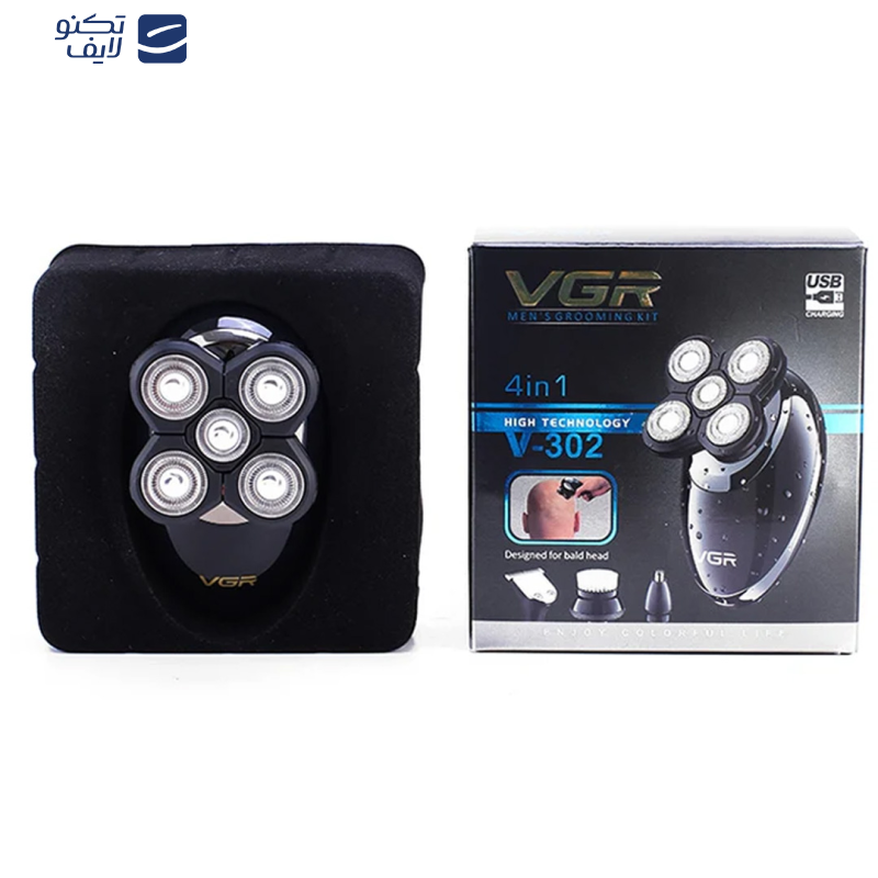 ماشین اصلاح موی صورت وی جی ار مدل V-302