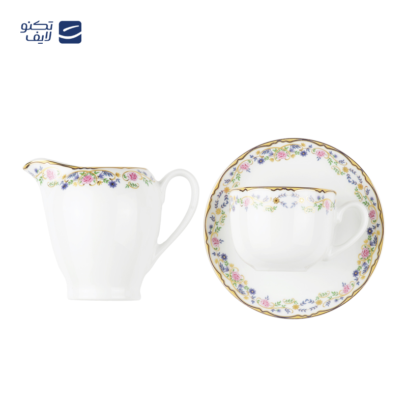 سرویس چای خوری 17 پارچه چینی زرین ایران مدل ایتالیا اف گلستان درجه عالی سرویس چای خوری 17 پارچه چینی زرین ایران مدل ایتالیا اف گلستان درجه عالی