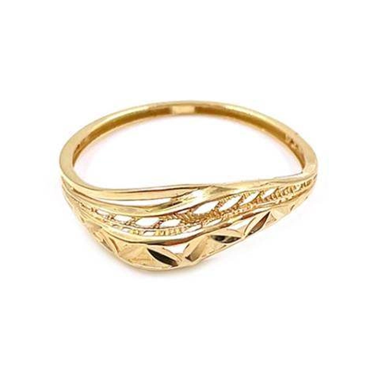 انگشتر طلا 18 عیار زنانه اپال گلد مدل آس فیوژن کد sh0089 سایز 56