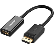 کابل Display Port به HDMI یوگرین MM137 مدل 70694 طول 25 سانتی متر