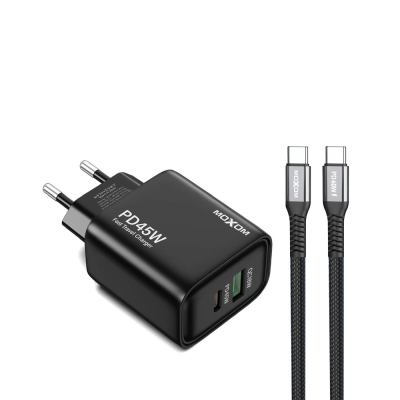 شارژر دیواری 45 موکسوم مدل MX-HC178 به همراه کابل USB-C