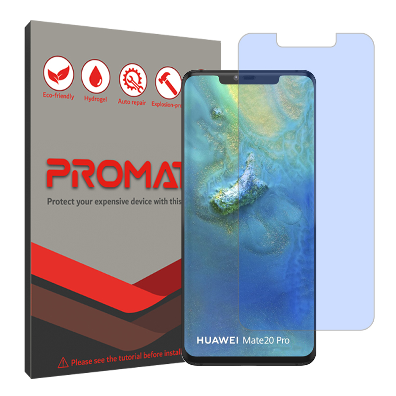 گلس گوشی ضداشعه آبی هوآوی Mate 20 Pro پرومیت مدل Resistant