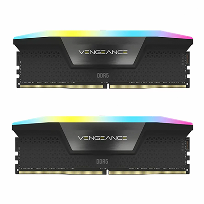 رم کامپیوتر DDR5 دو کاناله 5200 مگاهرتز CL40 کورسیر مدل VENGEANCE RGB ظرفیت 16 گیگابایت
