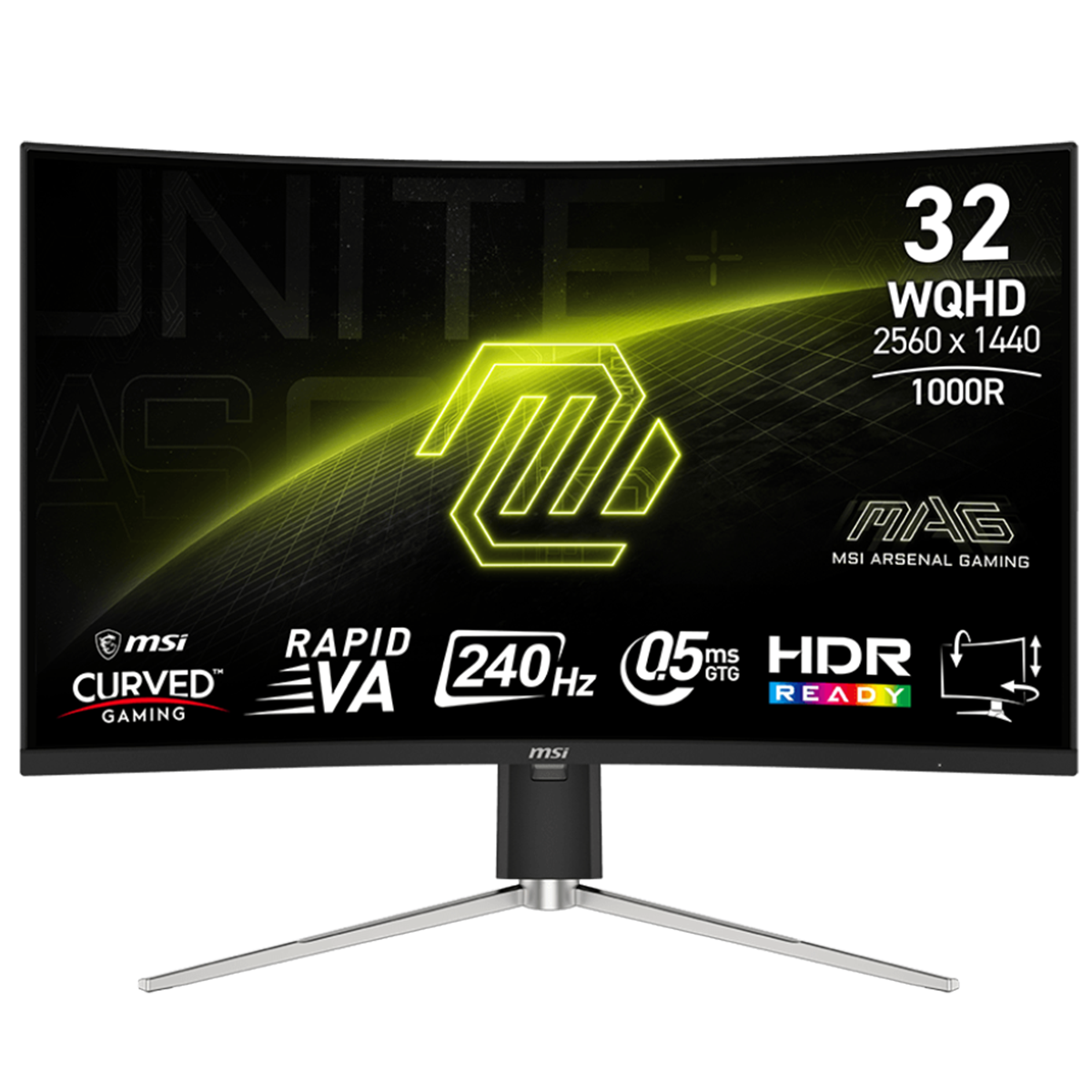 مانیتور گیمینگ خمیده ام اس آی مدل MAG 325CQRXF E2 سایز 32 اینچ-small-image