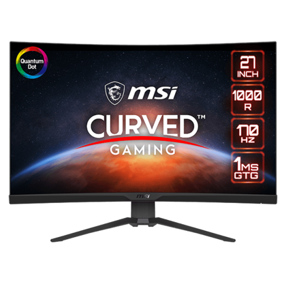مانیتور گیمینگ خمیده ام اس آی مدل MAG 275CQRF-QD سایز 27 اینچ-small-image